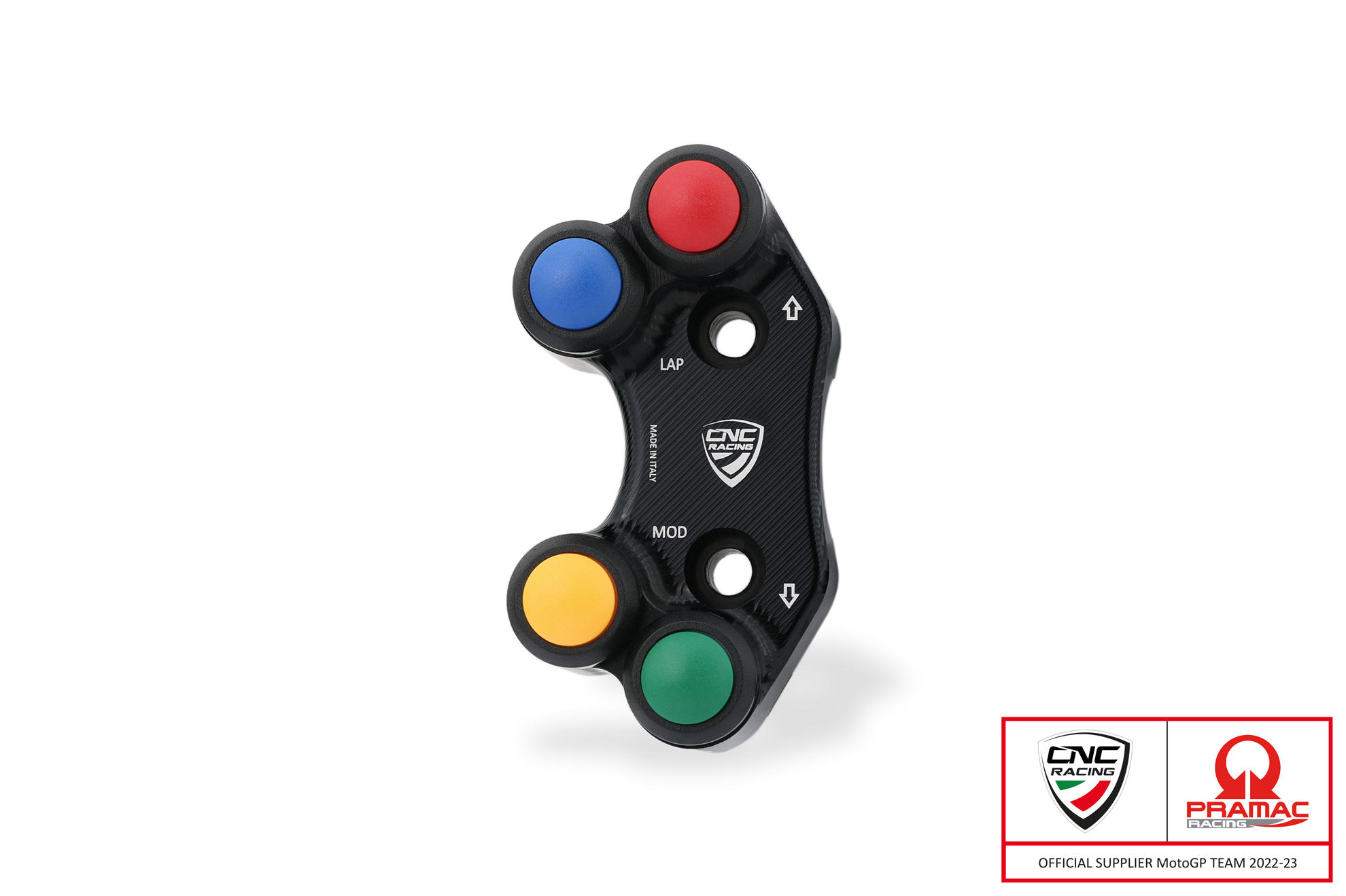CNC Racing PRAMAC RACING LIMITED EDITION Left Hand Side Billet 4 Button RACE Switch for use with OE & Brembo RCS Brake Clutch Master Cylinders for Ducati Pangiale V2 CNC Racing PRAMAC RACING LIMITED EDITION Left Hand Side Billet 4 Button RACE Switch for use with OE & Brembo RCS Brake Clutch Master Cylinders for Ducati Pangiale V2
